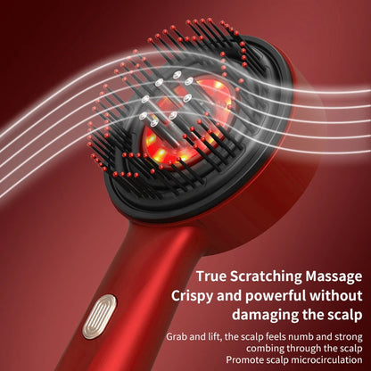 Electric Massage Comb with Vibration & Red Light Therapy