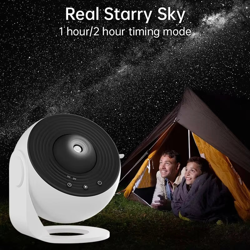 LED Galaxy Projector Night Light – 360° Rotating Starry Sky Planetarium Lamp for Room Decoration, Perfect Kids Gift