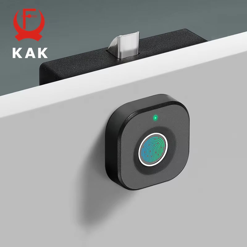 KAK Biometric Fingerprint Lock – Keyless Smart Cabinet & Drawer Lock, Anti-Theft Door Lock with Long Standby Time