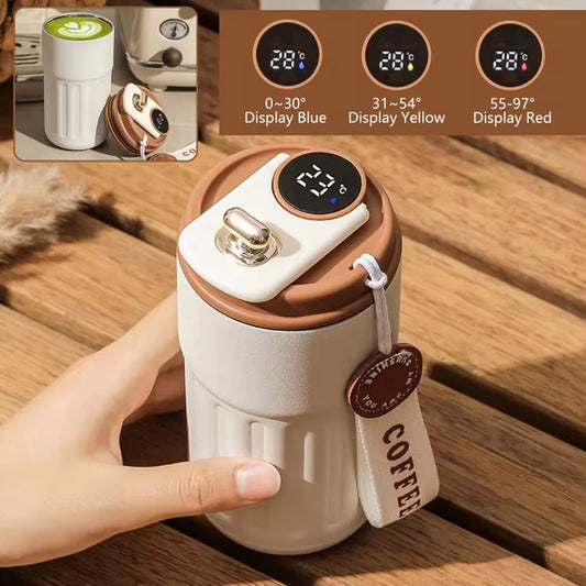 Smart Thermos Bottle with Temperature Display