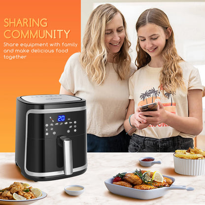 7L Smart Air Fryer - WiFi Control and LED Touch Panel