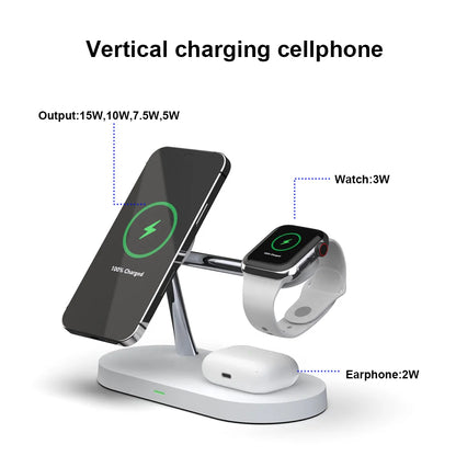 3 in 1 Wireless Charger Stand for Iphone, Apple Watch and Airpods