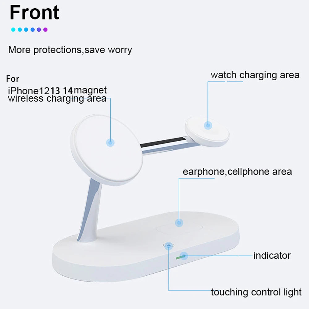 3 in 1 Wireless Charger Stand for Iphone, Apple Watch and Airpods