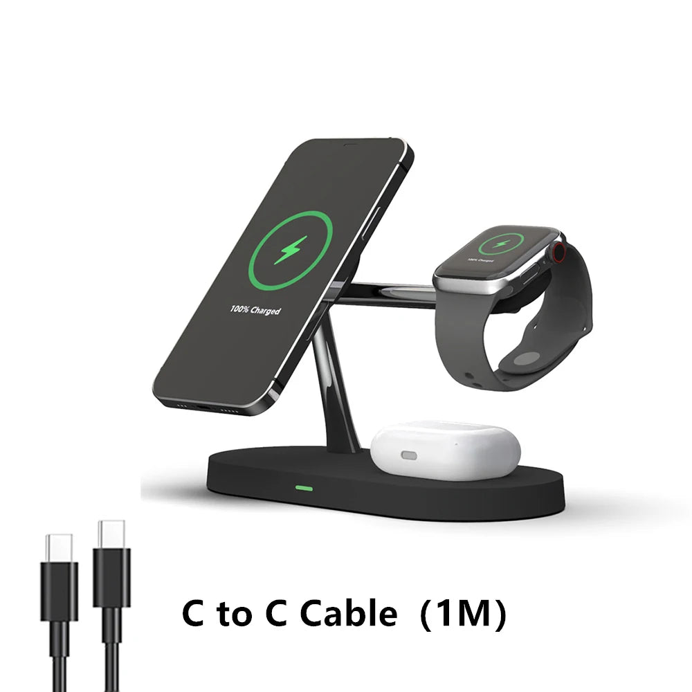 3 in 1 Wireless Charger Stand for Iphone, Apple Watch and Airpods