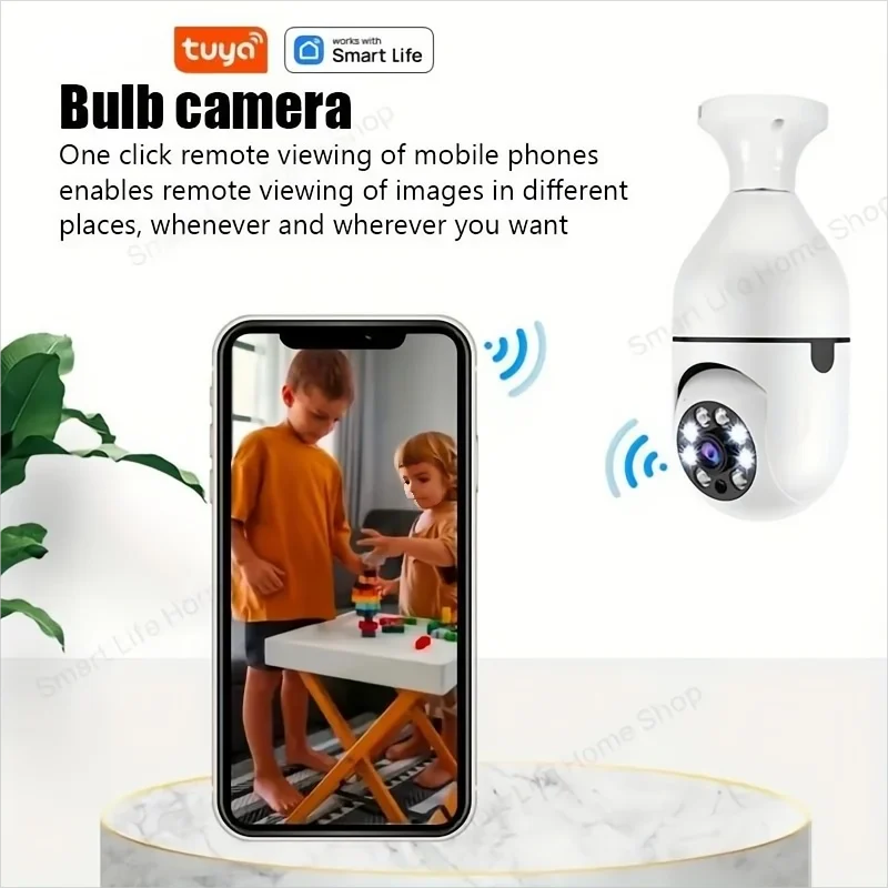 Smart Bulb Surveillance Camera – Night Security with Motion Detection