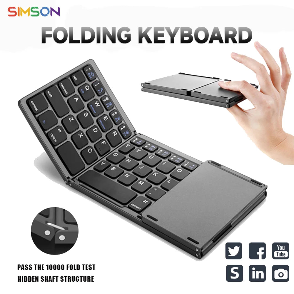 Mini Wireless Bluetooth Keyboard - Android, iPad  & iPhone