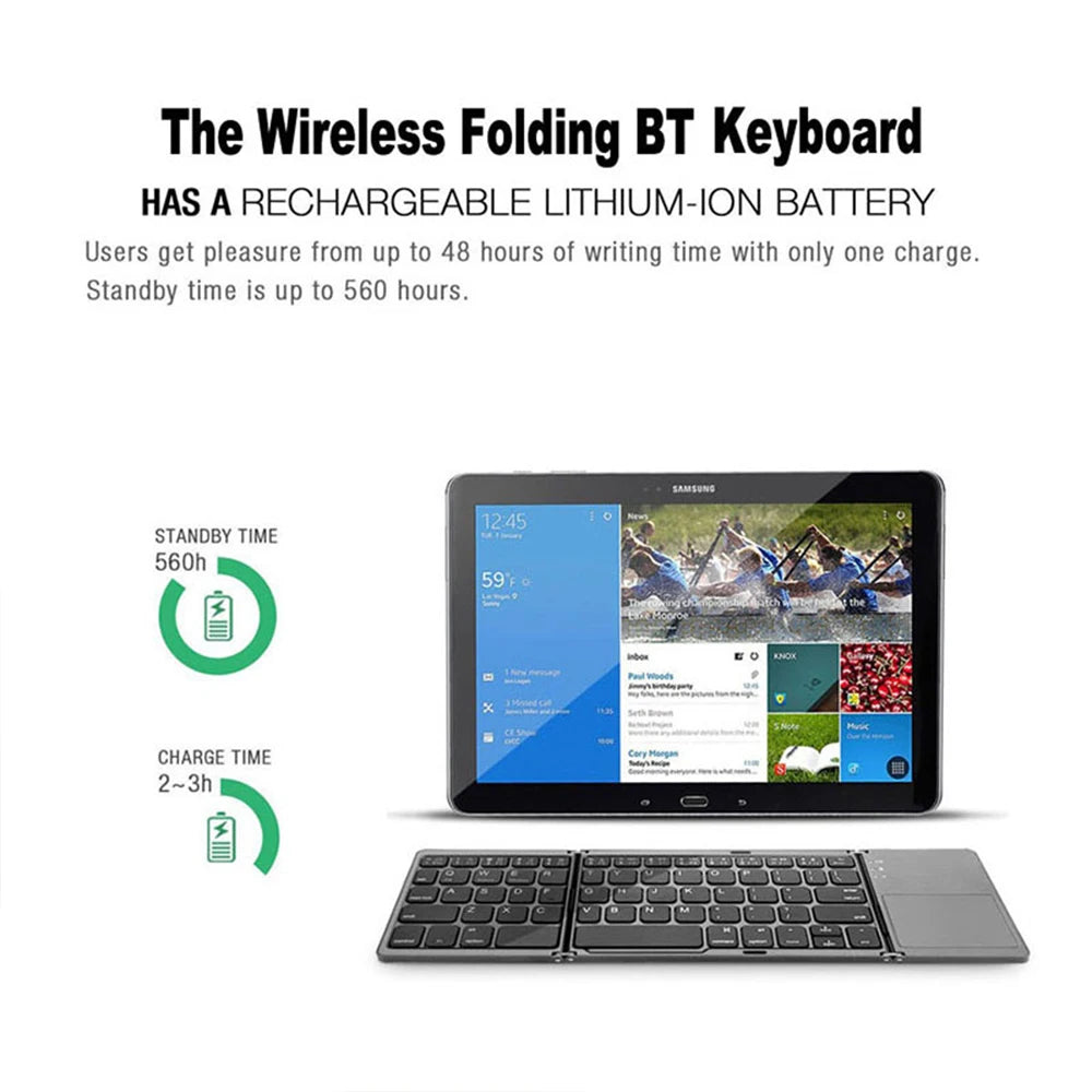 Mini Wireless Bluetooth Keyboard - Android, iPad  & iPhone