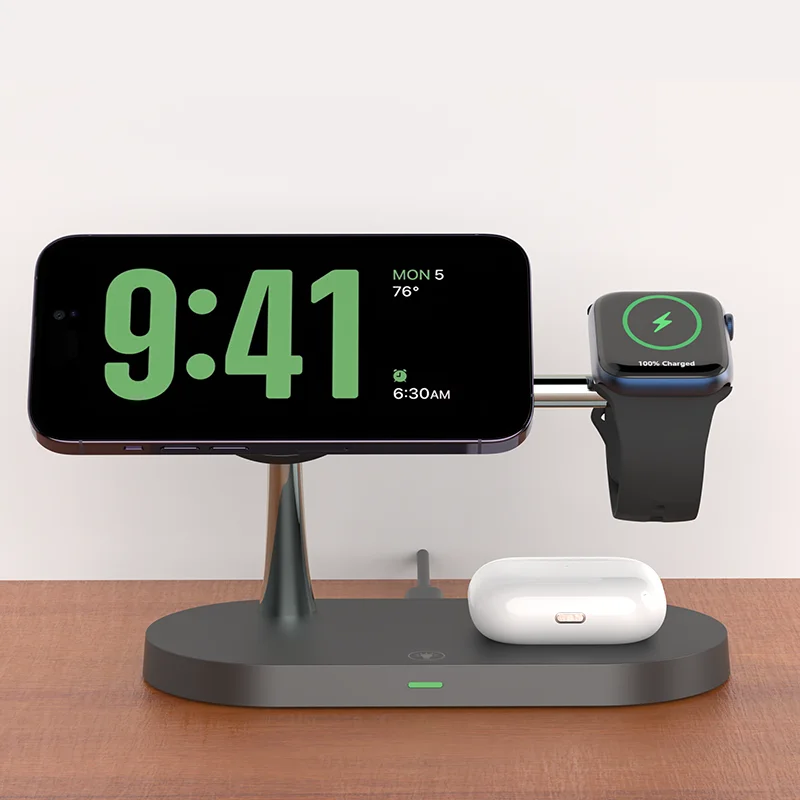 3 in 1 Wireless Charger Stand for Iphone, Apple Watch and Airpods