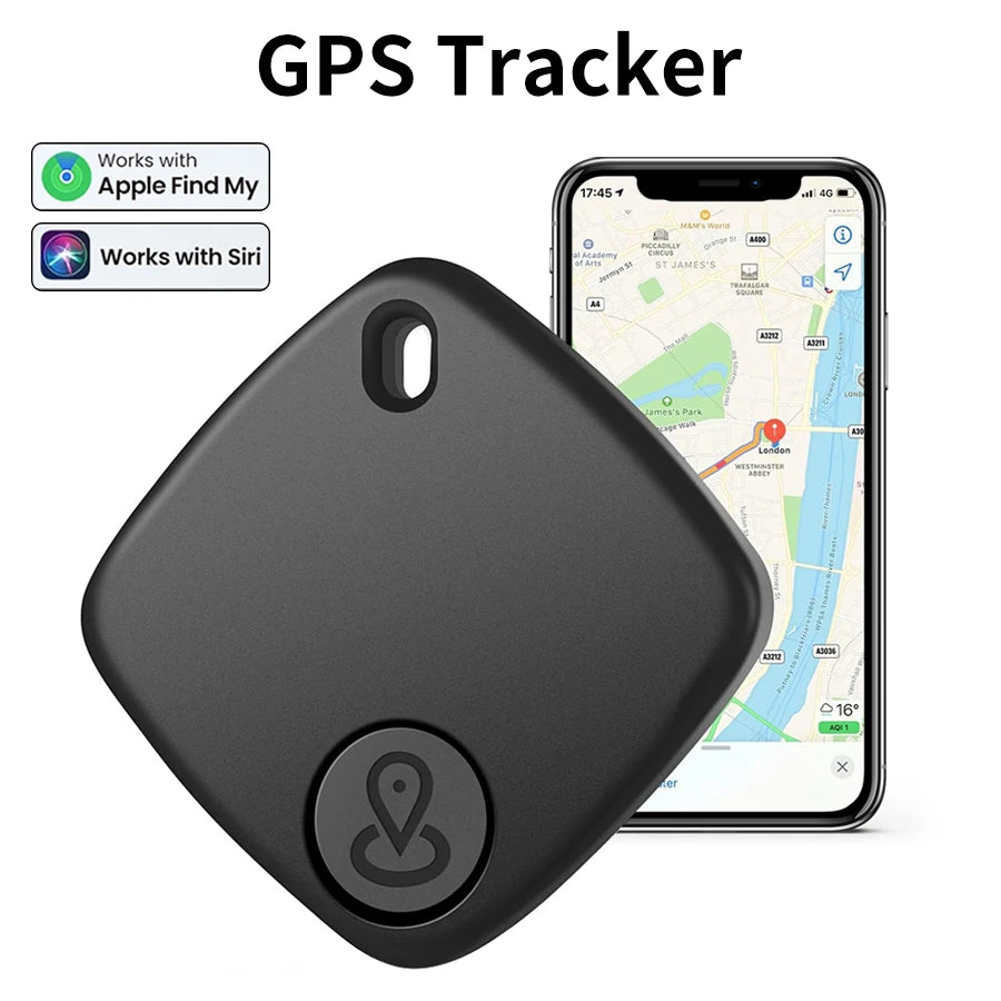 Bluetooth Mini Tracking Device – Smart Tag for Apple Find My App, GPS Tracker for Kids, Pets, Car, with Anti-Lost Alarm & Position Reminder