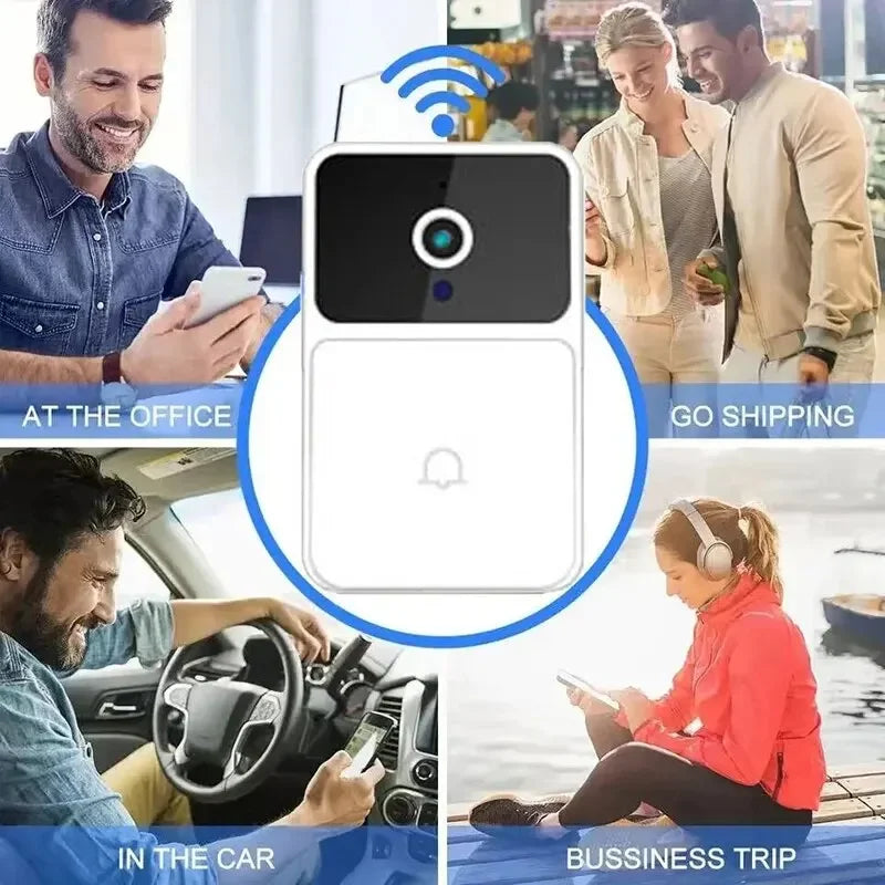 Smart Home Security Camera - Video Doorbell with Night Vision