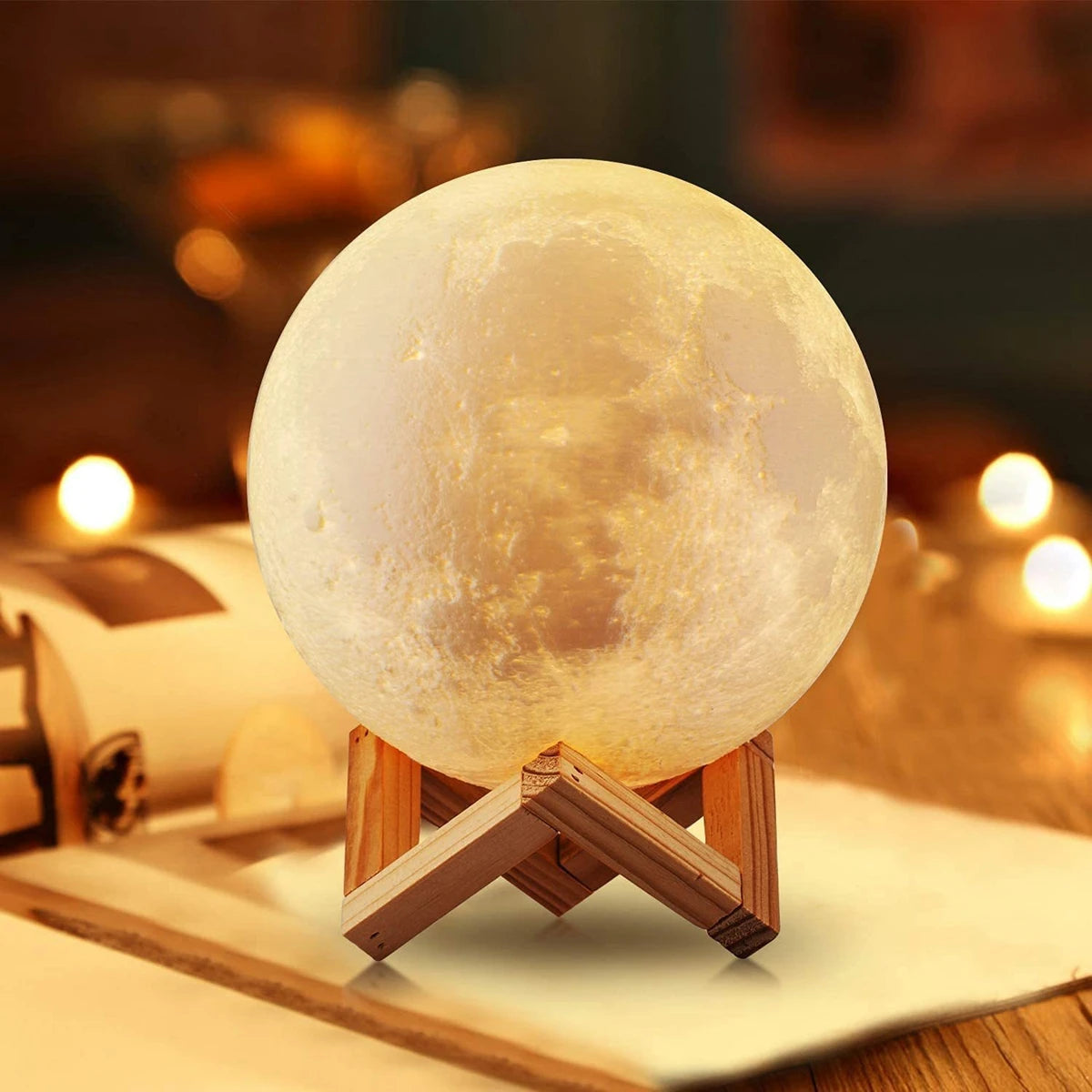 Moon Lamp Night Light with Stand