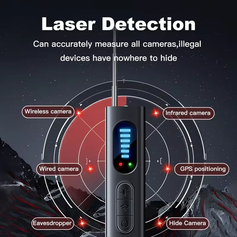 Anti-Spy Hidden Camera & GPS Tracker Detector