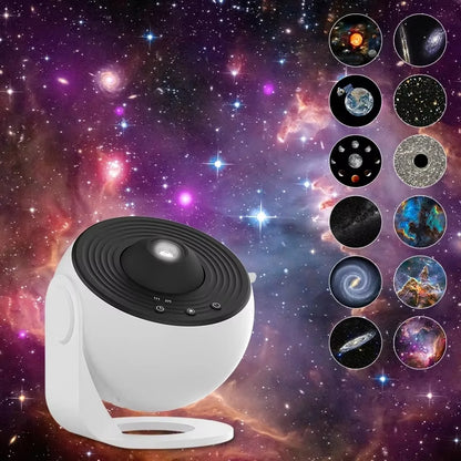 LED Galaxy Projector Night Light – 360° Rotating Starry Sky Planetarium Lamp for Room Decoration, Perfect Kids Gift